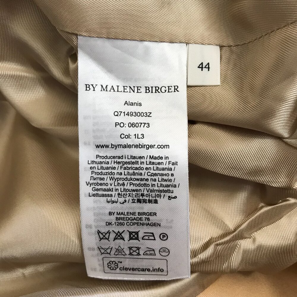 By Malene Birger Alanis Oversized Rain Trench Coat Womens 44 14 XL Tan Sand Belt - Picture 8 of 15